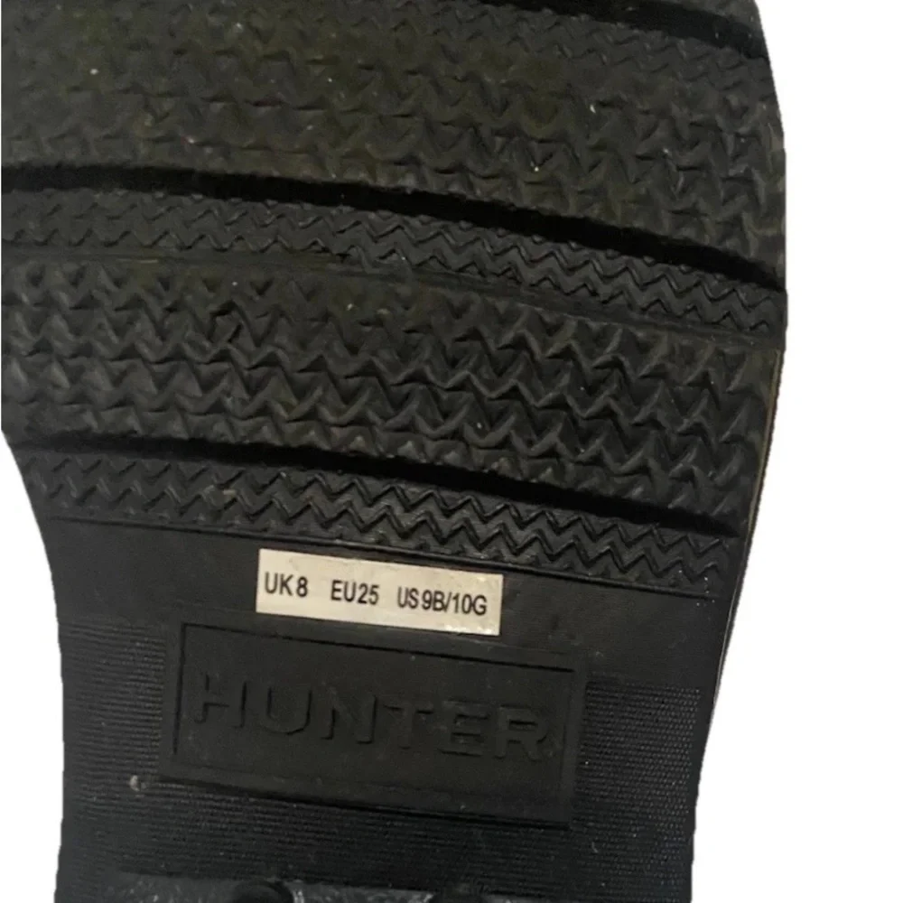 Hunter Unisex Toodler Size 9boy/10girl Black Original Chelsea Rain Boots